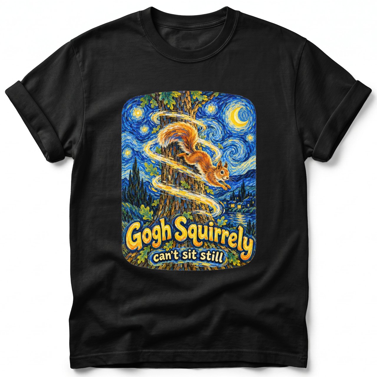 Gogh Squirrely ~ Comfort Colors Premium Tee