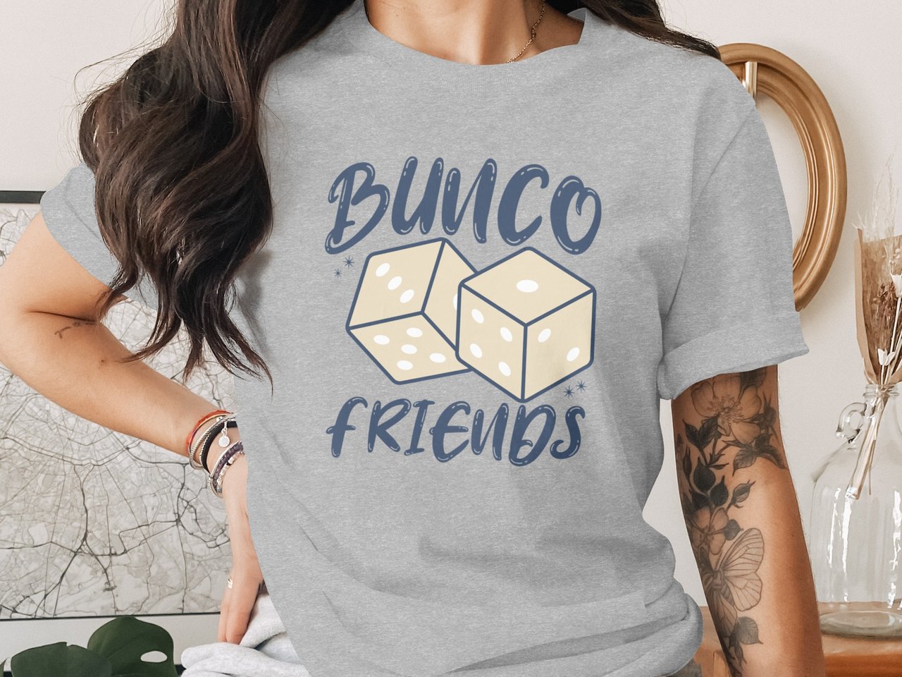Bunco Friends Dice Game Night T-Shirt