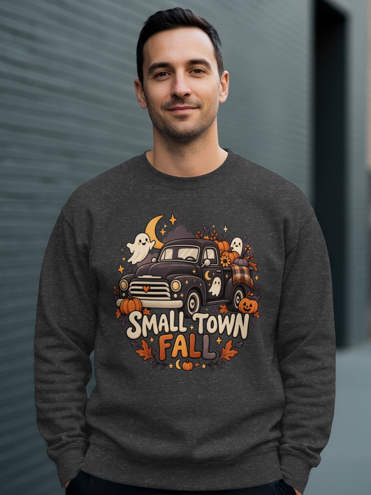 Small Town Fall Vintage Truck Tee or Sweatshirt