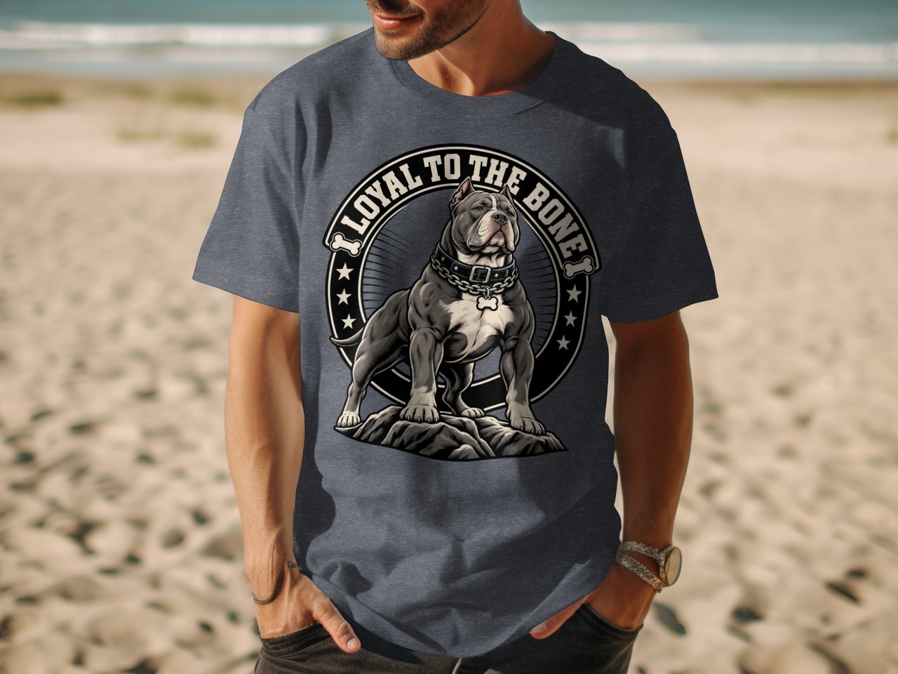 Loyal To The Bone Pitbull Tee | Pit Bull Shirt | Pittie Lover Gift | Bully Breed Apparel