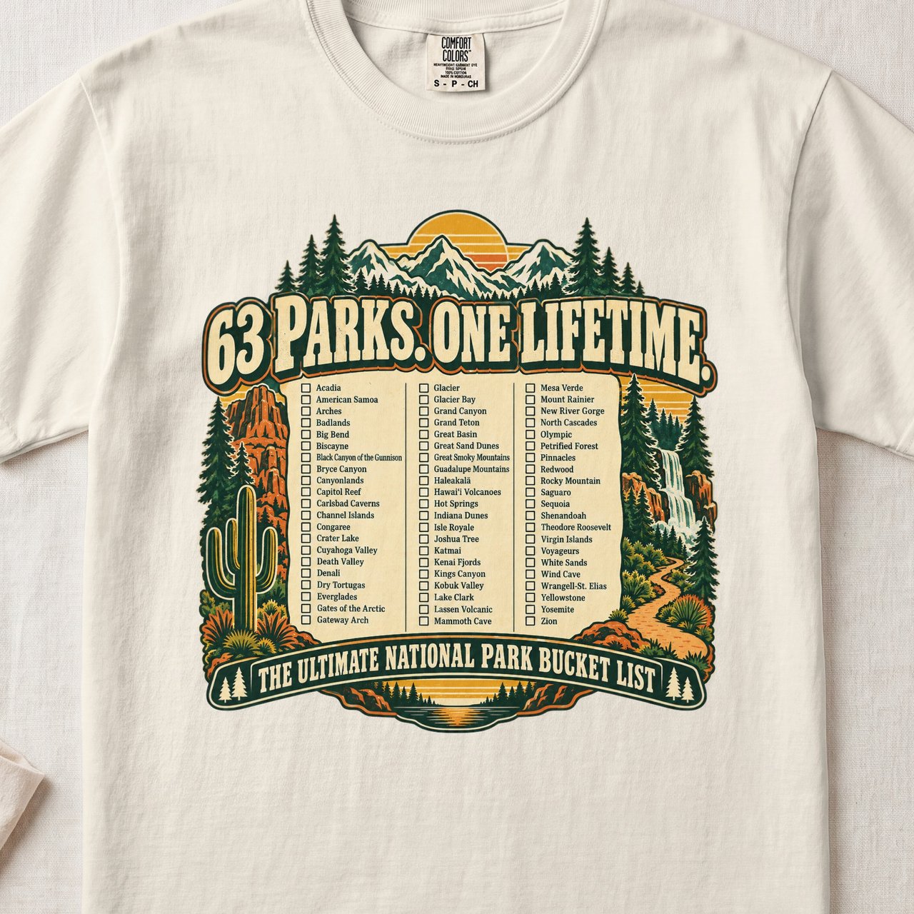 63 Parks One Lifetime Tee
