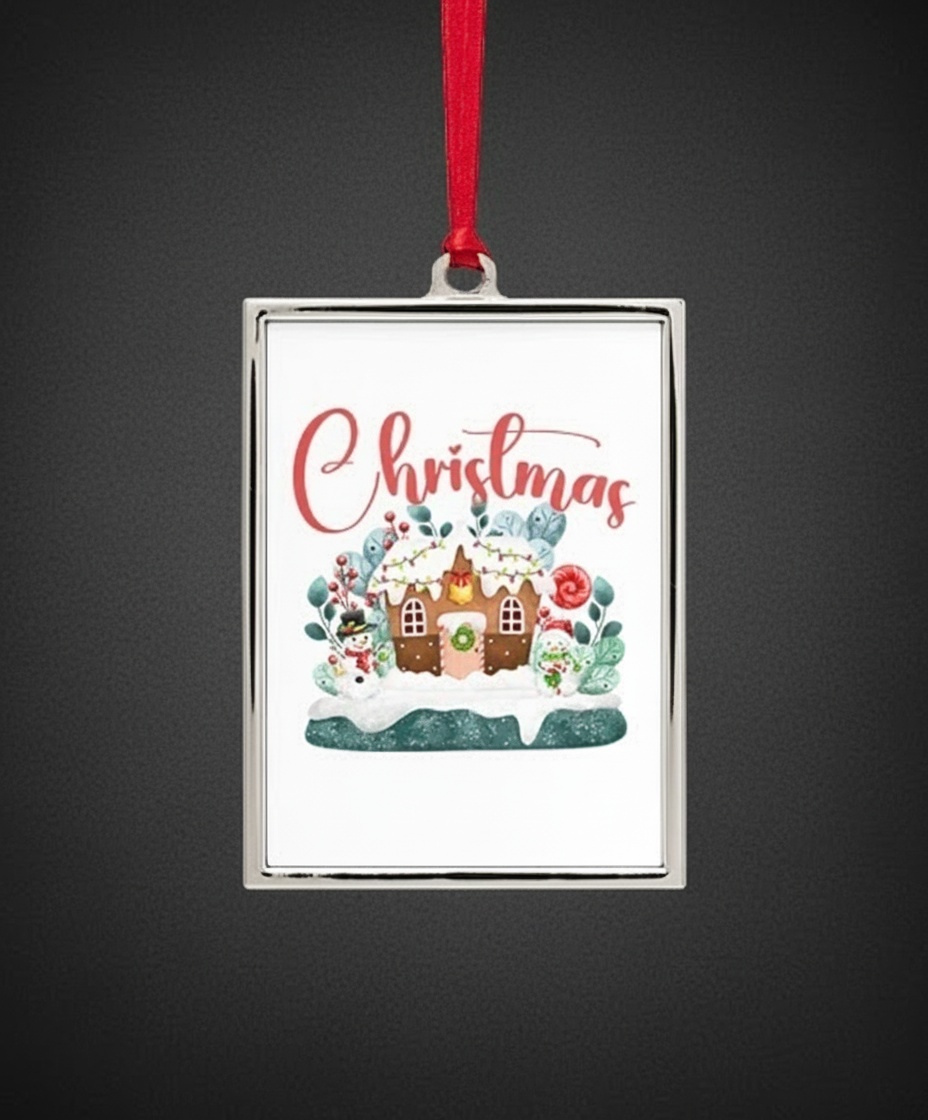 Silver Portrait Frame Ornament
