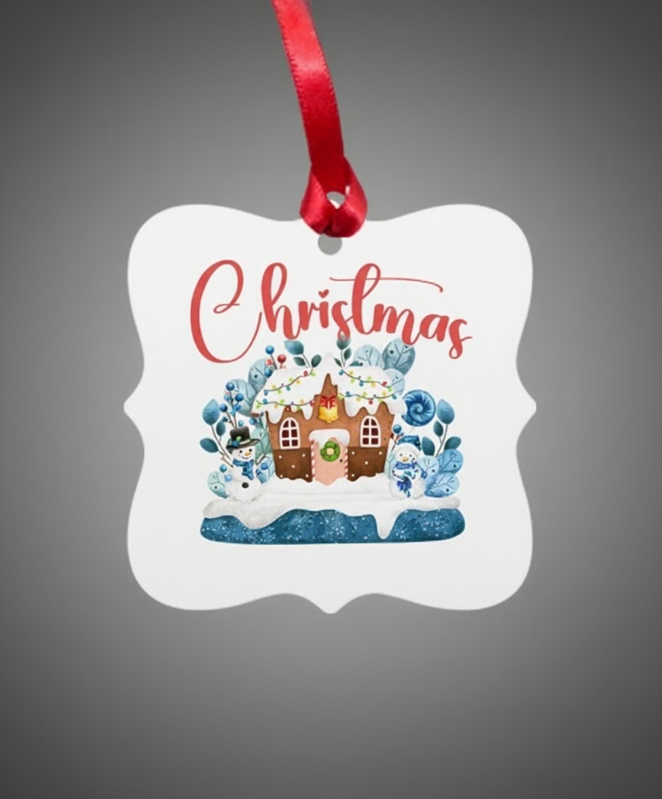 Aluminum Square Ornament