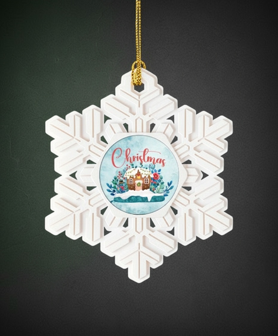 Resin Snowflake Ornament
