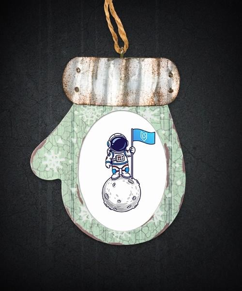 Rustic Mitten Ornament