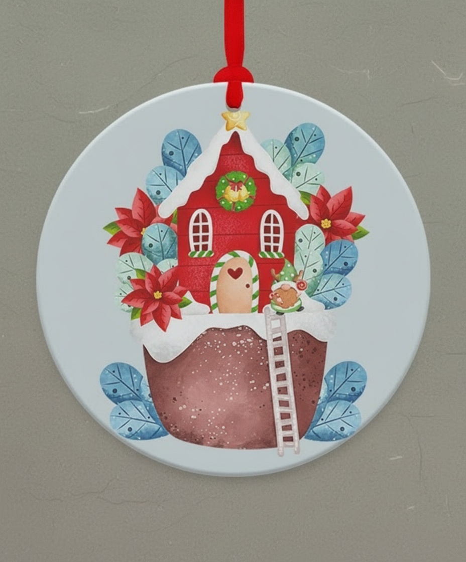 Round Aluminum Ornament