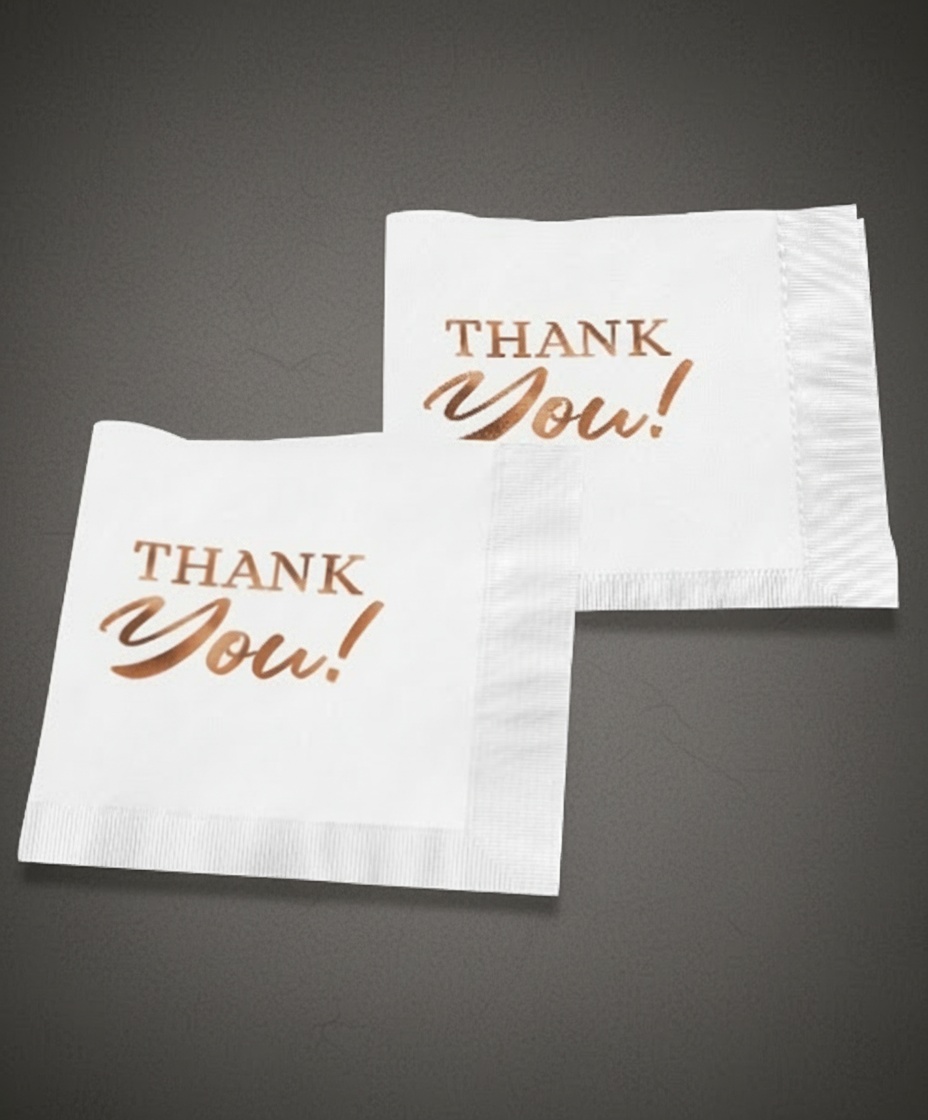 Foil Stamped Beverage Napkins