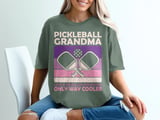 Pickleball Comfort Colors Shirt, Pickleball Grandma Like A Regular Grandma Only Way Cooler, Vintage Graphic Tee thumbnail 6