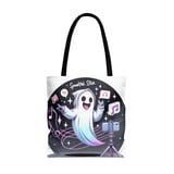 Halloween Tote Bag, Spooktok Star Ghost Tote, Ghost Influencer Bag, Trendy Ghost, Halloween Ghost, Funny Halloween Tote Bag, Cute Halloween thumbnail 2
