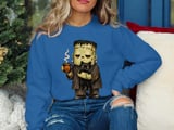 Tired Monster Coffee and Cat Tee or Sweatshirt thumbnail 16