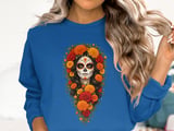 Floral Sugar Skull Catrina Tee or Sweatshirt thumbnail 13