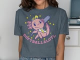 Axolotl Softballalotl Graphic T-Shirt thumbnail 11