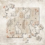 Digital Bunny Pattern, Seamless Rabbit Design, Floral Print, Digital Paper, Digital Bundle, Pastel Colors, Nursery Decor, Easter Theme thumbnail 7