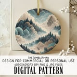 Digital Forest, Clouds, and Sky Pattern, Digital Landscape, Forest, Sky, Tree, Clouds, Digital Bundle Pattern, Digital Image for Commercial thumbnail 3