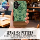 Green Tribal Mandala Digital Art thumbnail 2