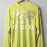 Pickleball Sport-Tek Long Sleeve Tee, Sorry I Can't, I Have Pickleball, Outdoor UV Sun Shield Shirt thumbnail 9