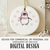 Pink Penguin First Christmas Digital thumbnail 1