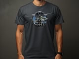 AH-1Z Viper Helicopter T-Shirt, Military Attack Chopper Graphic Tee, Aviation Pilot Gift, Tactical Aviator Badge Top for Men thumbnail 3