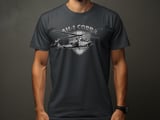 AH-1 Cobra Helicopter T-Shirt, Military Aviation Shirt, Attack Chopper Graphic Tee, Veteran Flight Pilot Gift, Tactical Aircraft Shirt thumbnail 2