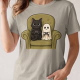 Gamer Ghost and Cat Tee thumbnail 12