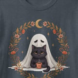 Cozy Ghost and Black Cat Tee thumbnail 11