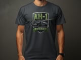 AH-1 Cobra Helicopter T-Shirt, Military Attack Chopper Shirt, Aviator Pilot Veteran Gift, Tactical Warbird Graphic Tee, Gift for Him thumbnail 3