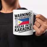 Karaoke Lover Gift Mug – May Spontaneously Break Into Karaoke thumbnail 5