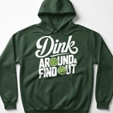 Pickleball Gildan Fleece Hoodie, Dink Around & Find Out, Warm Pickleball Player Court Pullover thumbnail 5