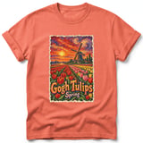 Gogh Tulips ~ Comfort Colors Premium Tee thumbnail 4