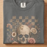 Vintage Floral Skull Tee thumbnail 6
