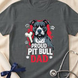 Proud Pit Bull Dad Tee | Pit Bull Dad Shirt | Pittie Dad Gift | Dog Dad Apparel thumbnail 12