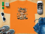 Cute Highland Cow Coffee Tee thumbnail 7