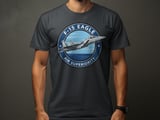 F-15 Eagle Fighter Jet T-Shirt, Military Aviation Shirt, Air Superiority Pilot Graphic Tee, Air Force Veteran Gift, Airplane AvGeek Top thumbnail 8