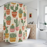 Bohemian Desert Flora Shower Curtain thumbnail 2