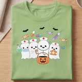 Ghost Nurse Halloween Tee thumbnail 10