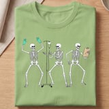 Dancing Skeleton Nurse Tee thumbnail 10