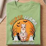 Halloween Nurse Llama Tee thumbnail 10