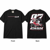 Sprint Car Racing T-Shirt | Cash Lacombe #97 Motorsports Fan Tee | Dirt Track Race Car Driver Gift | Bold Automotive Graphic Apparel thumbnail 1
