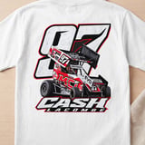 Sprint Car Racing T-Shirt | Cash Lacombe #97 Motorsports Fan Tee | Dirt Track Race Car Driver Gift | Bold Automotive Graphic Apparel thumbnail 4