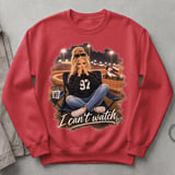 Dirt Track Racing Sweatshirt, I Cant Watch Sprint Car Race Day Crewneck, Racing Wife Graphic Pullover, Gift for Racing Girlfriend thumbnail 4