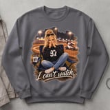 Dirt Track Racing Sweatshirt, I Cant Watch Sprint Car Race Day Crewneck, Racing Wife Graphic Pullover, Gift for Racing Girlfriend thumbnail 6