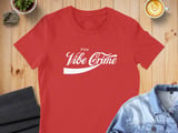 Enjoy Vibe Crime — White — Men’s & Women’s Crew Neck T-Shirt thumbnail 2