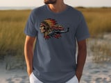 AH-64 Apache Helicopter T-Shirt, Military Aviation Shirt, Attack Chopper Graphic Tee, Army Veteran Pilot Gift for Him, Aircraft Graphic Top thumbnail 15