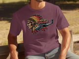 AH-64 Apache Helicopter T-Shirt, Military Aviation Shirt, Attack Chopper Graphic Tee, Army Veteran Pilot Gift for Him, Aircraft Graphic Top thumbnail 8