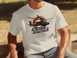 AH-64 Apache Helicopter T-Shirt, Military Aviation Shirt, Attack Chopper Graphic Tee, Army Veteran Pilot Gift, Air Force Combat Top thumbnail 7