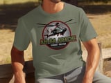 AH-64 Apache Helicopter Shirt, Military Aviation T-Shirt, Army Veteran Gift, Combat Pilot Graphic Tee, Warbird Aircraft Enthusiast Top thumbnail 9