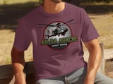 AH-64 Apache Helicopter Shirt, Military Aviation T-Shirt, Army Veteran Gift, Combat Pilot Graphic Tee, Warbird Aircraft Enthusiast Top thumbnail 7