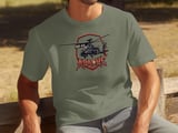 AH-64 Apache Helicopter T-Shirt, Military Aviation Shirt, Army Veteran Pilot Graphic Tee, Attack Chopper Gift for Aviation Enthusiast thumbnail 2