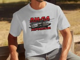 AH-64 Apache Helicopter T-Shirt, Military Aviation Tee, Attack Chopper Graphic Shirt, Army Pilot Veteran Gift, Tactical Aircraft Apparel thumbnail 4