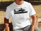 AH-64 Apache Helicopter T-Shirt, Military Aviation Graphic Tee, Army Veteran Pilot Shirt, Attack Chopper Gift for Him, Flight Enthusiast Top thumbnail 3